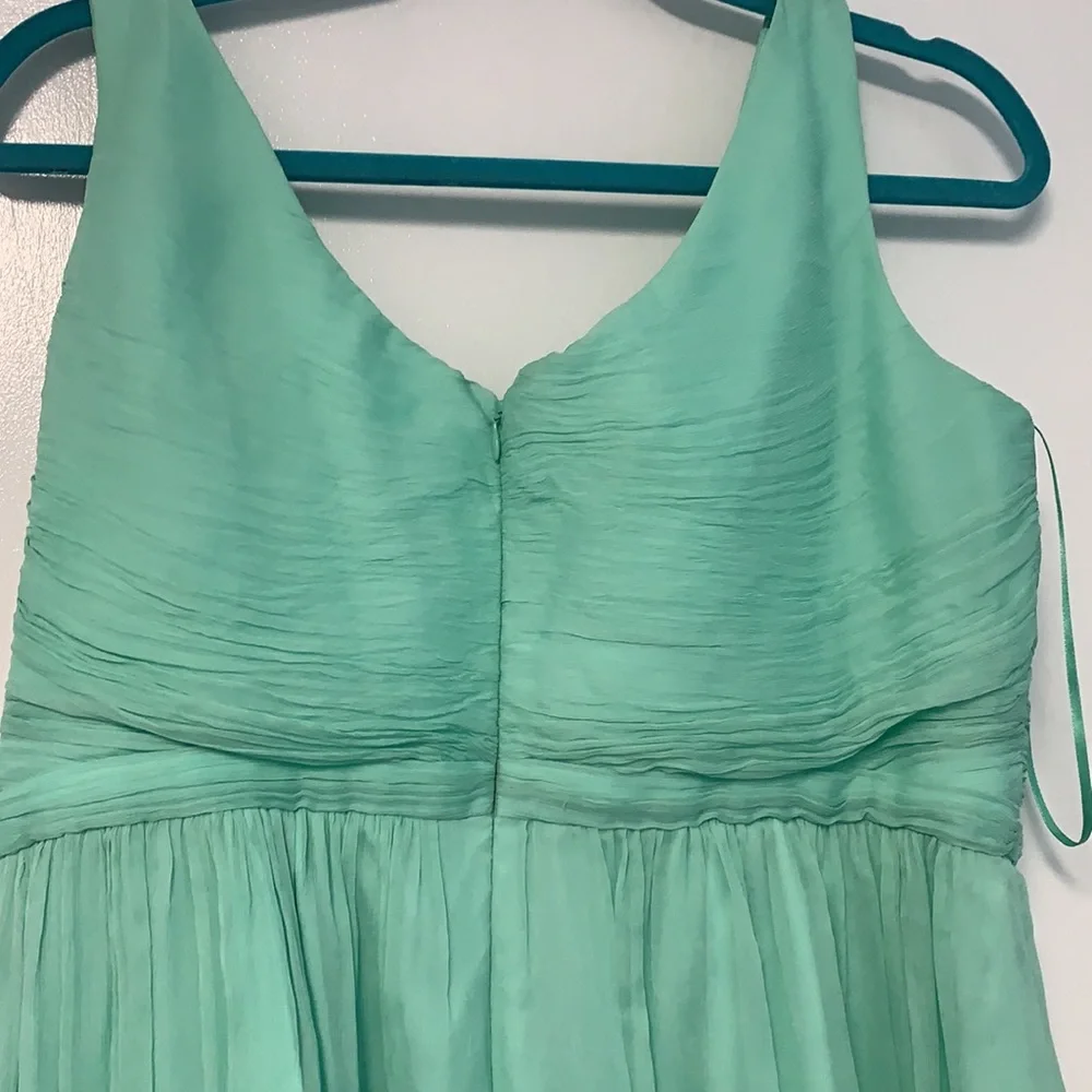 Silk sea foam? Teal or aqua? J crew dress